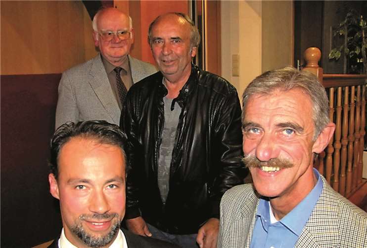 V.l.n.r.: Dr. Jan Bollinger, Heribert Nuhn, Hans-Joachim Röder, Uwe Junge. Privat