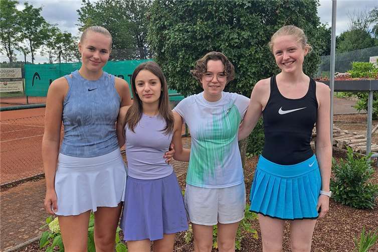 V.l.n.r.: Franziska Happ, Emilia Kirsch, Lina Hoegg, Mia Casper.Foto: privat 