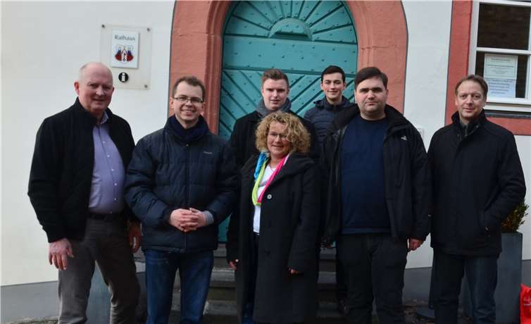 V.l.n.r.: Gerhard Raspiller, David Kubis, Luca Dötsch, Claudia Schneider, Gero Strobel, Christian Schneider, Horst Hohn. Foto: Junge Union Maifeld
