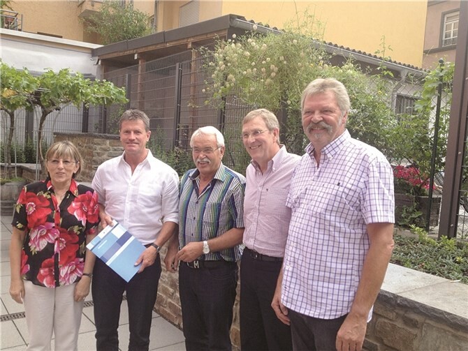 V.l.n.r.: Gertrud Block, Detlev Pilger, Hermann-Josef Schmidt, Alexander Baden und Heribert Heinrich bei der Gesprächsrunde.privat