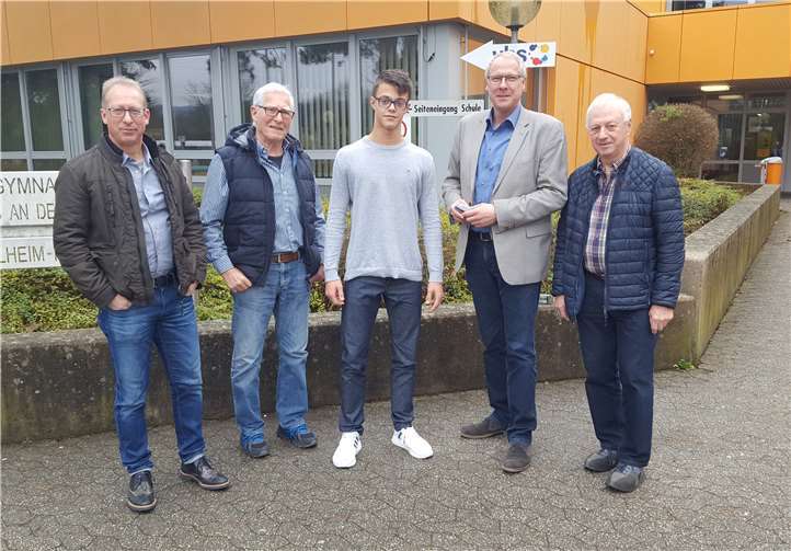 (V.l.n.r.) Harald Reif, Peter Reif, Maurice Leufgen, Gerhard Müller und Franz-Josef Baulig.privat