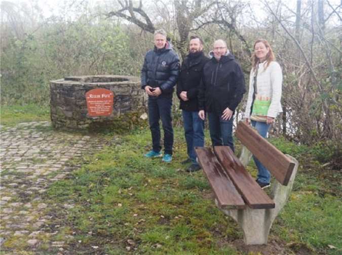 V.l.n.r.: Henning Wirges, Ortsvorsteherkandidat Florian Garzombke, Michael Stunz und Diana Ossig.  Foto: F. Cato