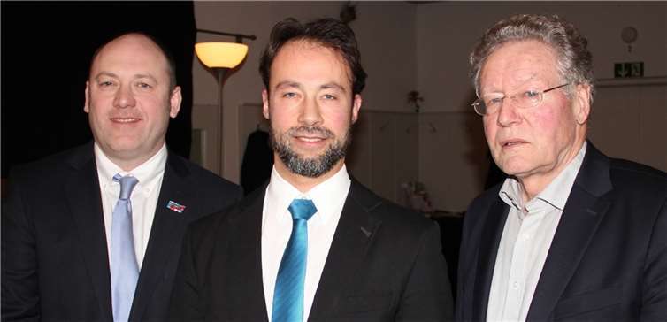 V.l.n.r.: Joachim Paul, Dr. Jan Bollinger, Dr. Konrad Adam.Privat