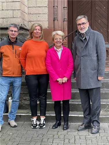V.l.n.r.: Jürgen Ulrich, Präsident Lions Club Neuwied-Andernach, Christina Schmitt, Pastpräsidentin Lions Club Neuwied-Andernach, Marie-Christine Böhme-Gendre, Präsidentin Inner Wheel, Neuwied-Andernach, Thomas Darscheid, Präsident Rotary Neuwied-Andernach.  Foto: privat