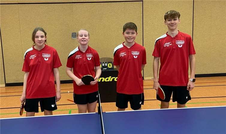 V.l.n.r. Lena Eckermann, Lianne Hermann, Tom Endres, Ben Mannheim, (es fehlen Lea Ulrich und Moritz Eckermann)  Foto: privat