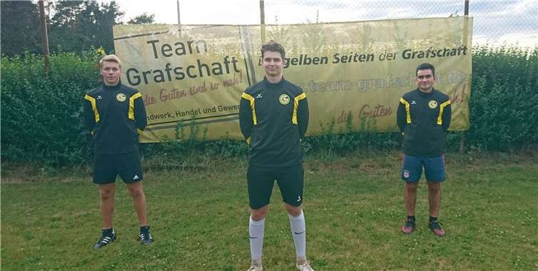 V.l.n.r.: Max Hoppe, Benjamin Niederberger und Fabian Floter wollen sich langfristig in der ersten Mannschaft der GSG etablieren. Foto: privat