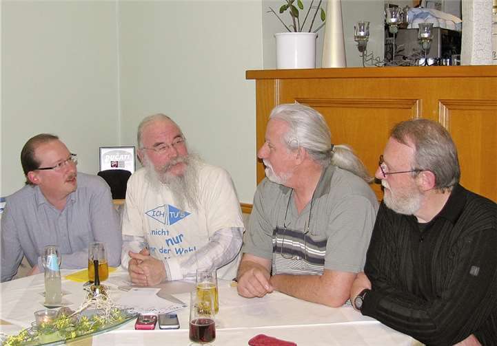 V.l.n.r.: Patrick Simmer, Jürgen O. Stange, Horst Mahnck und Manfred Muschkiet. Privat
