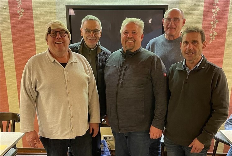 V.l.n.r.: Peter Utsch, Heinz Obliers, Frank Retterath, Georg Wagner, Heribert Hänzgen.Foto: privat