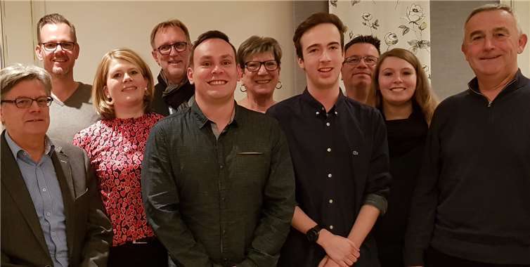 V.l.n.r.: Raymond Wolf, Mario Parbel, Alexandra Marzi, Wolfgang Baldus, Markus Schlotter, Brigitte Fries, Melvin Singer, Andreas Weidenfeller, Jacqueline Schlotter, Richard Fries. Foto: CDU Wirges