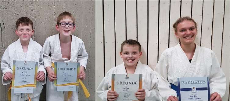 V.l.n.r.: Theo Cornely, Finn Jobelius, Luis Dehnen und Hanne Gilles. Foto: privat