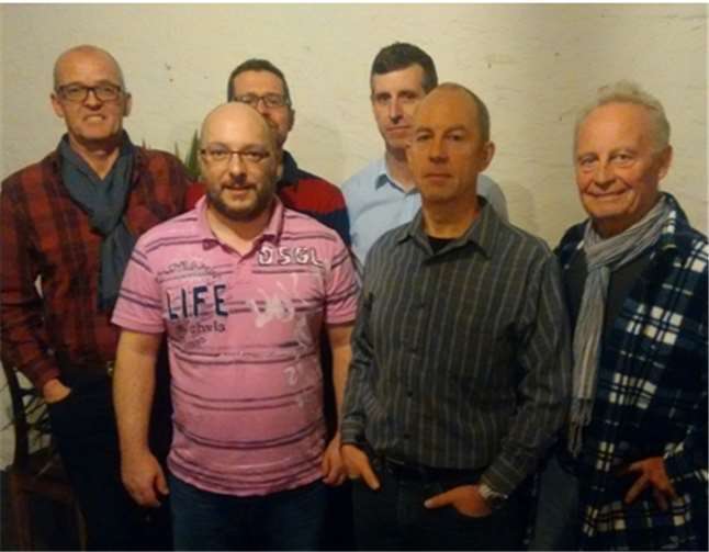 V.l.n.r.: Wilfried Schneider (PR) Achim Braun (1. Vors.) Christian Schindlatz (2. Vors.) Frank Nachtsheim (Beis.) Klaus Steiner (Schatzmeister) Lothar Meinert (Beis.)