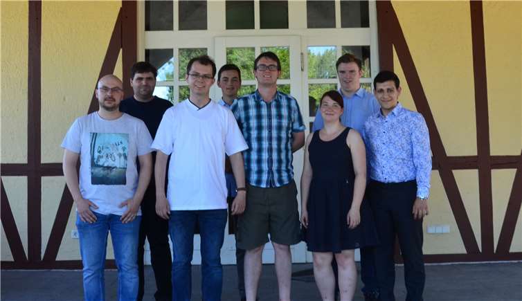 V.l.n.r.: Wladimir Kolke, Christian Schneider, David Kubis, Gero Strobel, Christian Schnack, Miriam Löhle, Luca Dötsch, Evanggelos Pechlivanidis. Foto: Junge Union Maifeld