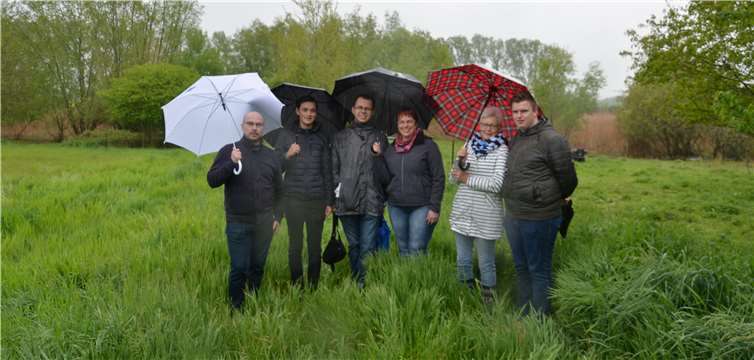 V.l.n.r.: Wladimir Kolke, Gero Strobel, David Kubis, Karin Butter, Helga Fürst, Luca Dötsch. Foto: Bewirtschafter Klaus Bach