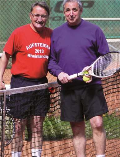 Volker Born (li.) Steimel und Heinz Ternes (re.) Mayen haben sich schon für den 4. Seniorencup angemeldet. Im letzten Jahr lieferten sich beide einen spannenden Fight! TC Steimel