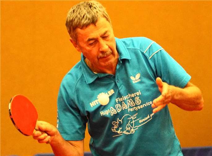 Volker Schneider gewann alle seine vier Einzel.Michael Schreiber