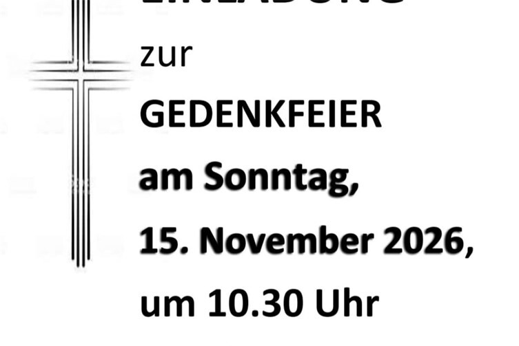 Volkstrauertag-Gedenkfeier in Bachem