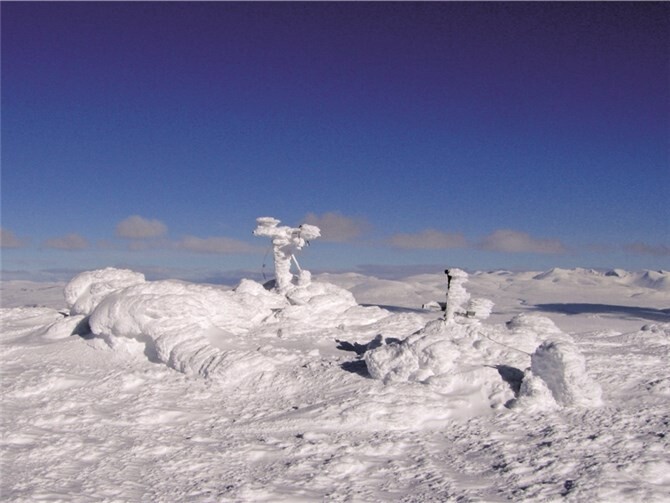 Vollautomatische Klimastation des Geografischen Instituts im norwegischen Hochgebirge liefert Klimadaten zur Interpretation geoökologischer Prozesse. D. Wundram