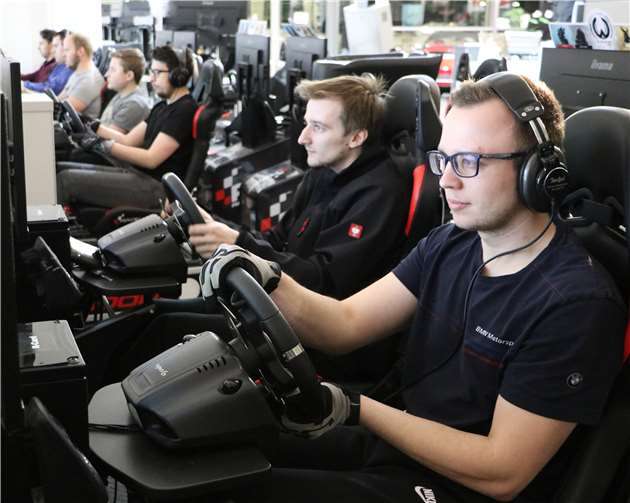 Volle Konzentration beim amtierenden Vereinsmeister, Kevin Walther (ganz vorne).