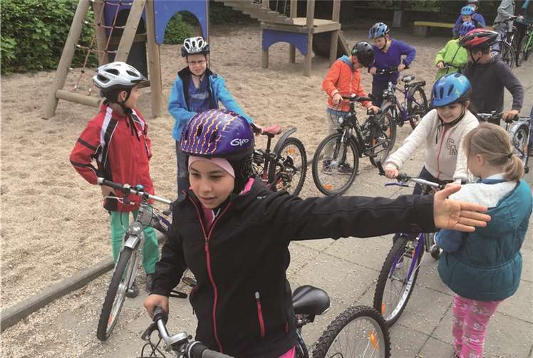 Volle Konzentration war bei der Fahrradwoche angesagt.