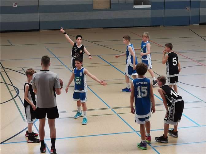 Voller Einsatz während des Spiels.