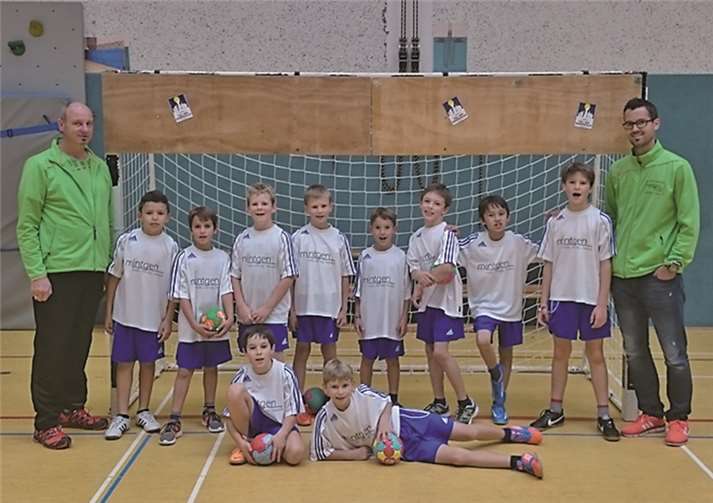 Voller Spielfreude: die E2 Handballer aus Mendig.  Privat