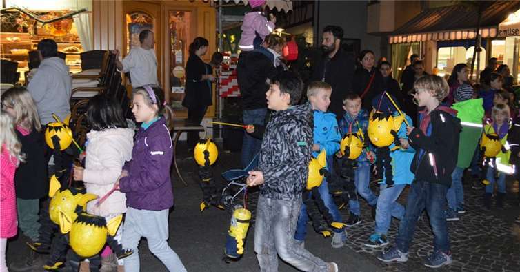 Voller Stolz zogen hunderte Kinder mit ihren hell erleuchteten Laternen durch die Straßen und Gassen von Remagen. AB
