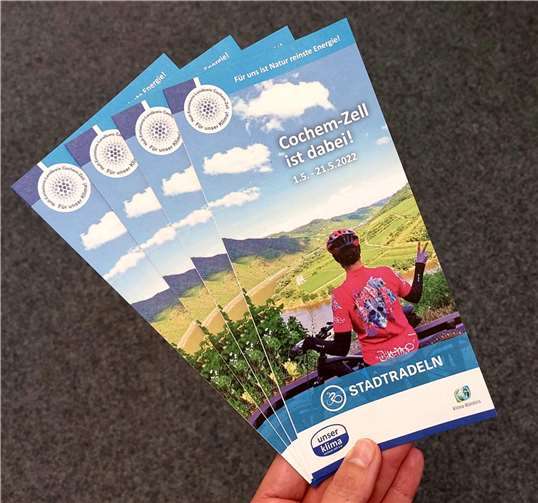 Vom 01.05. bis 21.05.2022 können alle, die im Landkreis Cochem-Zell leben, arbeiten, einem Verein angehören oder eine Schule besuchen bei der Kampagne STADTRADELN des Klima-Bündnisses mitmachen und möglichst viele Radkilometer sammeln.  Foto: Kreiswerke Cochem-Zell