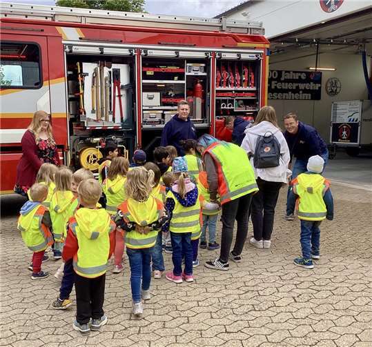 Vom 19. Mai bis 23. Mai 2025 fand in der Kita St. Kastor in Miesenheim, unter Trägerschaft der Katholischen Kita gGmbH Koblenz, die alljährliche Brandschutzwoche statt. Foto: privat