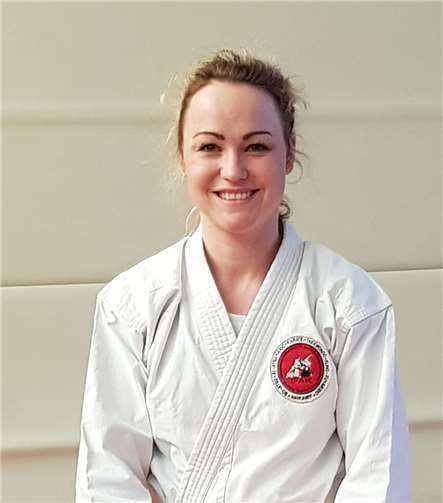 Vom Karate-Club Ochtendung trat Anne Seliger an.privat