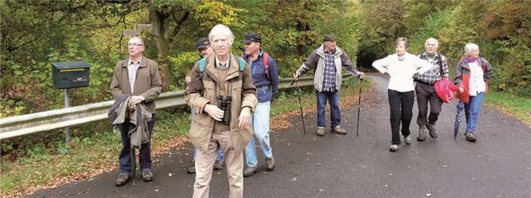 Von Illerich auf dem Weg zur ehemaligen Klosterruine Rosental waren die Wanderfreunde unterwegs. privat