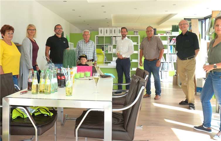 Von Links: Ulla, Tina, Steffen, Ben und Bernd Lellig, Daniel Lemke, Günther Bomm, Herbert Speyerer, Tina Graef. Foto:privat
