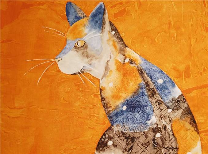 „Von Mieze, Bello und Co.“ hat die Meckenheimer Künstlerin Linda Peacock ihre Ausstellung genannt.Fotos: privat