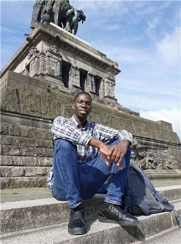 Von Ruanda ans Deutsche Eck: George Rukundo absolvierte anderthalb Jahre seinen Freiwilligendienst bei der Koblenzer Caritas.