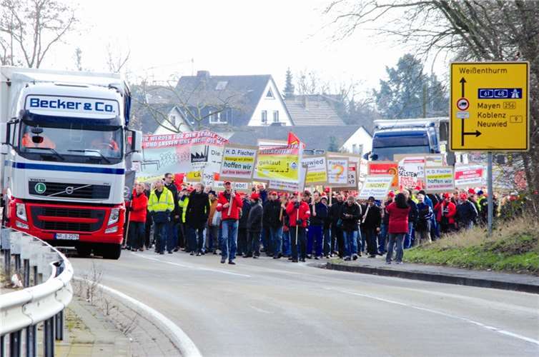 Von Weißenthurm aus zogen die Neuwieder Rasselsteiner zum Andernacher Werk.
