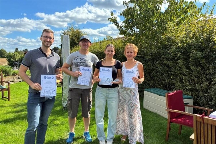 Von li. n. re. Mauel Olivos Matta, Georg Jacoby, Katharina Nolte, Viktoria Nolte Foto: privat
