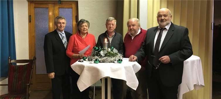 Von links: Andreas Peifer, Edeltrud Wolf, Karl-Heinz Stein, Gerd Bleser, Hermann-Josef Seibold.privat