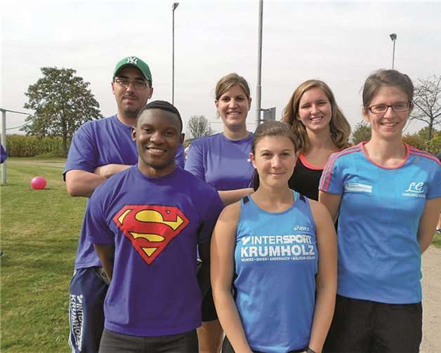 Von links Bastian Weihrauch, Gilo Macamo, Katja Schüller, Ramona Vogt, Ines Rurainsky und Katja Lauer (es fehlt Philipp Vogt). Privat