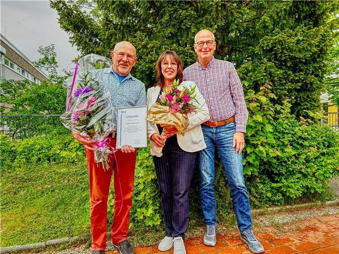 Von links: Dieter Huth, Silke. Josten Schneider, Axel Wilke. Foto: privat
