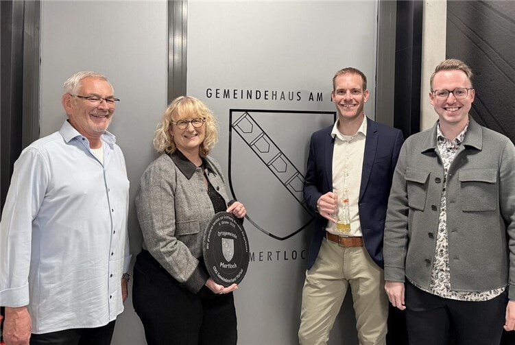 Von links: Erster Beigeordneter York Schmede, Ortsbürgermeisterin Birgit Schneider, weiterer Beigeordneter Stefan Dieler und Johannes Stein vom CDU Gemeindeverband Maifeld. Foto: privat