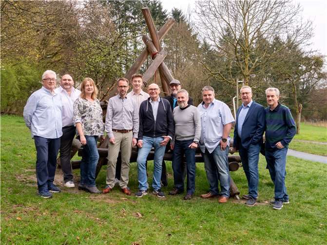 Von links: Franz Homscheid, Holger Klein, Kirstin Hardt, Torsten Kurz, Gideon Hardt, Wolfgang Klein, Heinrich Malcher, Stephan Julius, Sven Stühn, Andreas Haas, Ralf Lüdecke  Foto: privat