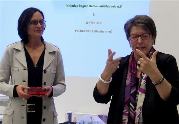 (Von links) Gründerin und Geschäftsführerin der Agentur LEHN.STEIN, Martina Lehnen und Arbeitskreisleiterin „Bildung“ der Initiative Region Koblenz-Mittelrhein e.V., Prof. Ingeborg Henzler. privat
