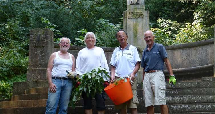 Von links: Hans Metternich, Martin Müller, Kurt Schwalfenberg und Fritz Jacobi. Hans Metternich