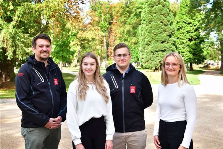 Von links: Jan Ritter, Leonie Oppermann, Noah Gläske und Clara Kappel.  Foto: Ahrtal-Tourismus Bad Neuenahr-Ahrweiler e. V.