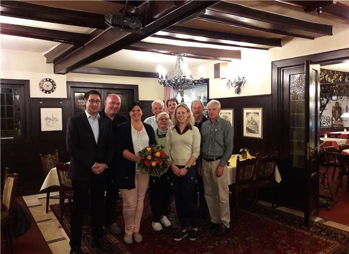 Von links: Jürgen Hoffmann, Thomas Basten, Carina Konrad, Peter Krämer, Christina Krämer, Christoph Sesterhenn, Kerstin Geesdorf, Erich Josef Menten, Martin Reis. privat