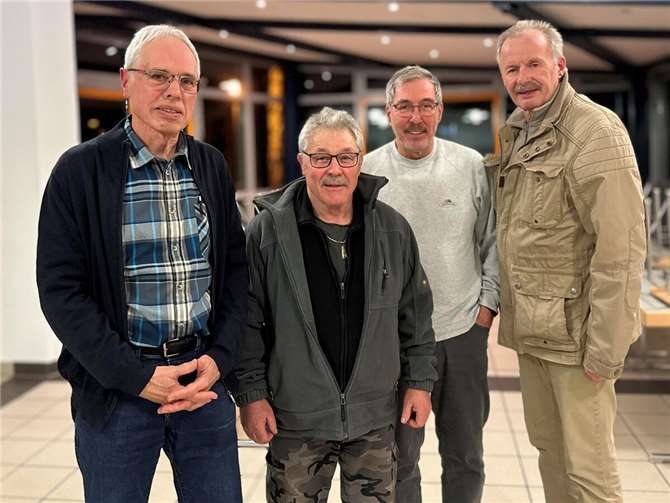 Von links: Klaus Kohl, Dieter Gedan, Willi Hölzgen und Jürgen Oster. Foto: privat