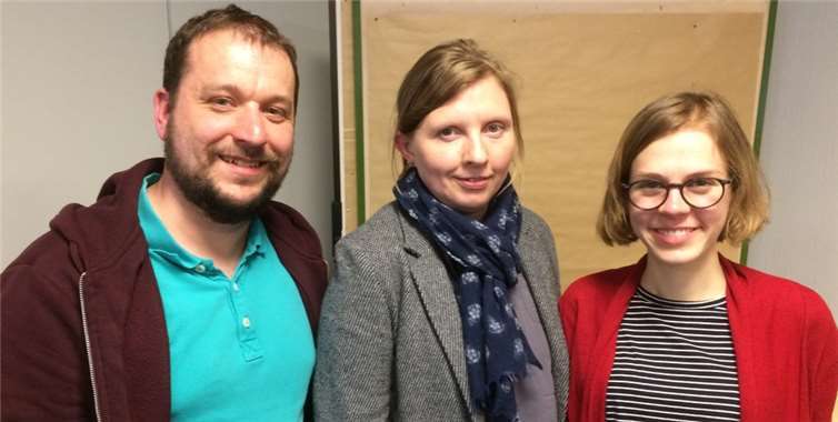 Von links: Kreissprecher Christoph Scheuer, MdB Corinna Rüffer und Luisa Gerdsmeyer. Privat