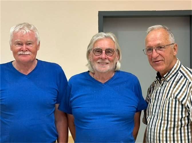 Von links: Kurt Pape, Peter Thomas, Martien Vermeer  Foto: Rentnergilde Ockenfels