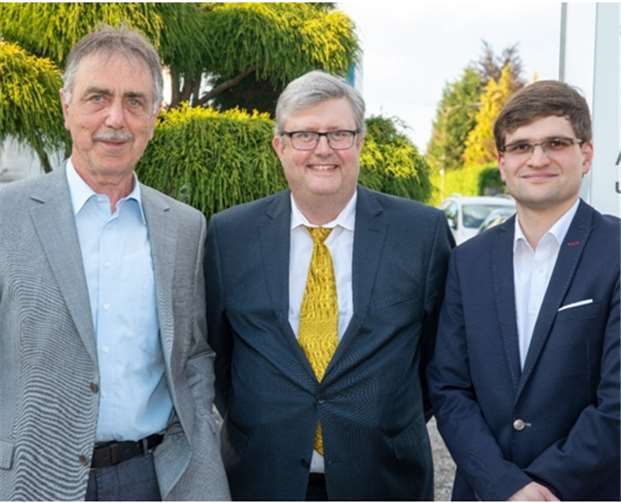 Von links: Manfred Schwinn, Dirk Bottner, Julian Kettemer. privat