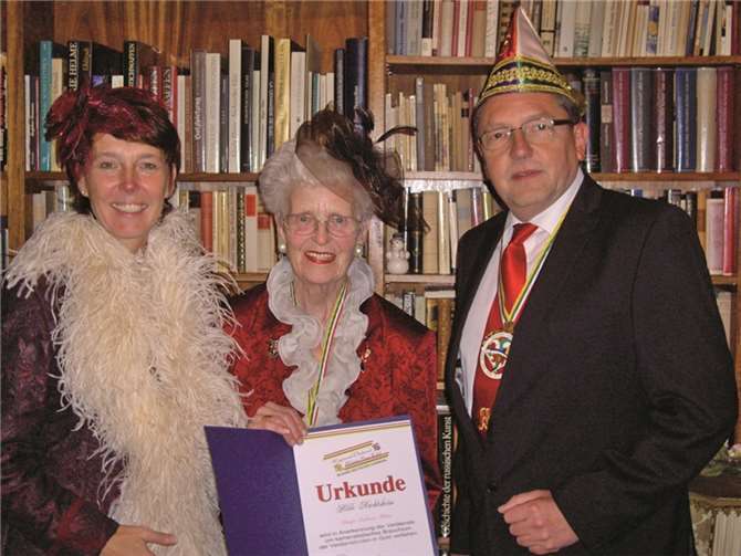 Von links: Obermöhn Claudia Busch, Hilde Nachtsheim, Alfons Busch. Privat