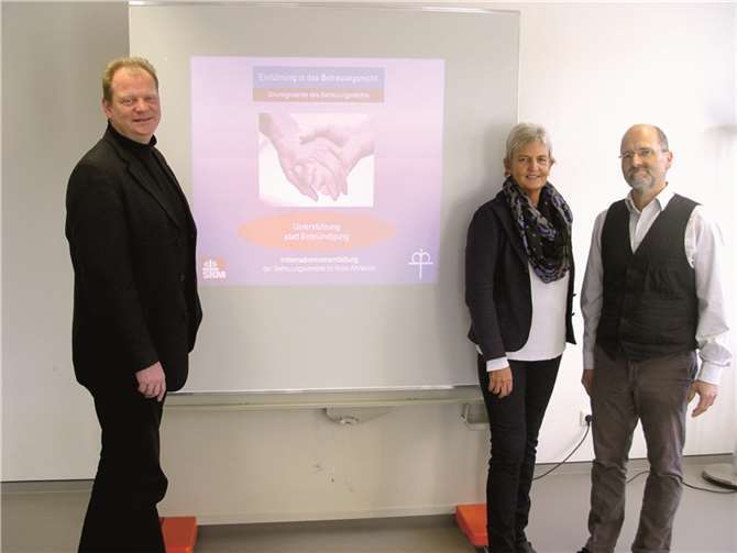 Von links: Ralph Seeger, Uwe Moschkau und Marion Eisler.Privat